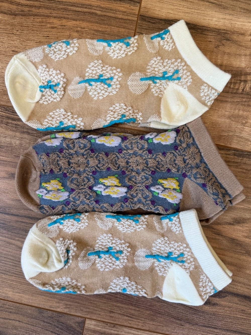 Women's Botanical Boho Socks - 3 Pair